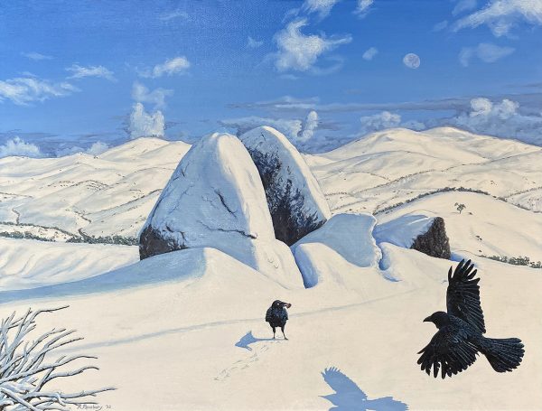 Conspiracy, Snowy Mountains painting by Richard Rosebery